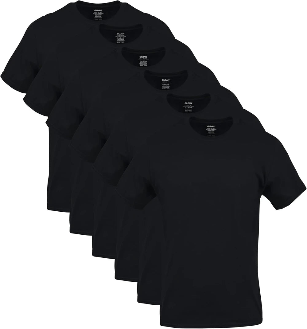 Gildan 6-Pack Cotton Crew T-Shirts